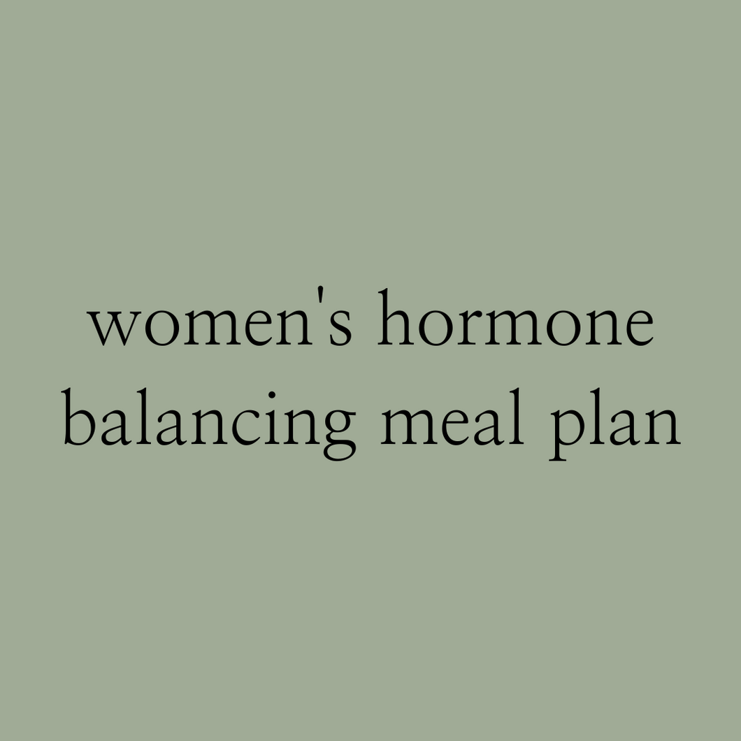 WOMEN'S HORMONE BALANCING MEAL PLAN